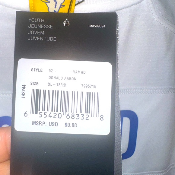 Youth Los Angeles Rams Nike Aaron Donald Jersey Youth XL Brand New Blokecore - Picture 8 of 9
